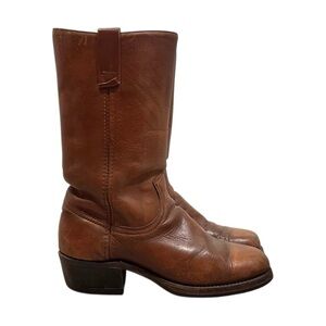 Vintage 70s Frye Campus/Cavalry 12L Mid Calf Brown Leather Boots Size Men’s 9.5D